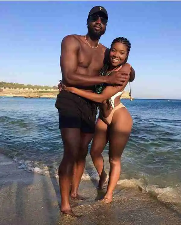 Gabrielle Union shows off her incredible bikini body as she enjoy holiday with Dwayne Wade in Greece